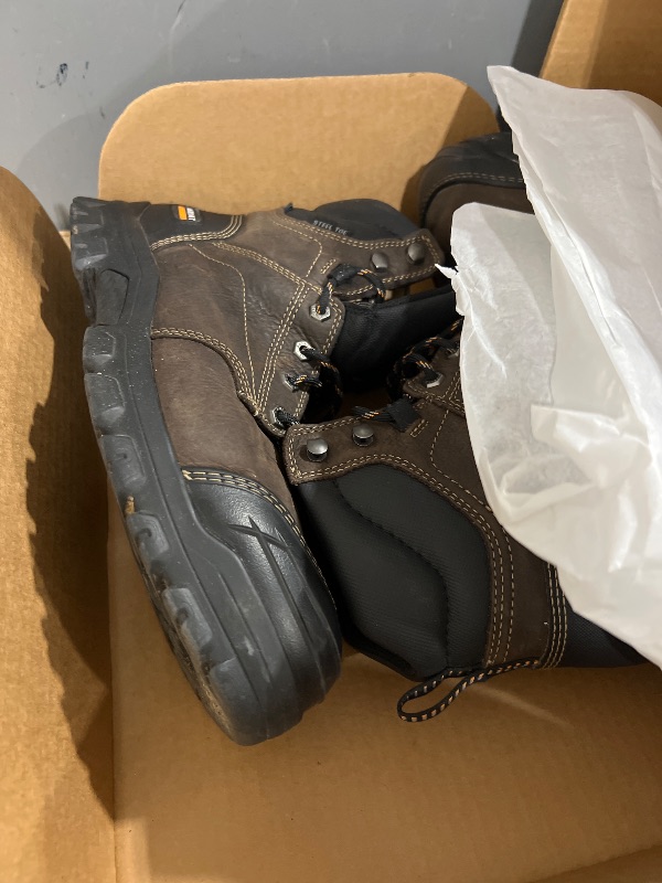 Photo 1 of (USED) ARIAT BMVY9 Mens Treadfast 6" Waterproof Steel Toe Work Boot Dark Brown 11.5 Wide