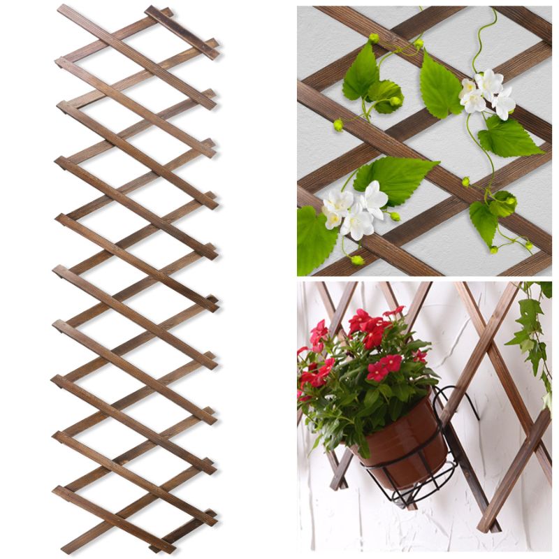 Photo 1 of (9x17.5inch) (sExpandable Garden Trellis, Trellis for Climbing Plants Outdoor, Wooden Lattice Fence Wall Panel Lattice Panels for Outside, for Climbing Plants Vine Ivy Rose Cucumbers Clematis