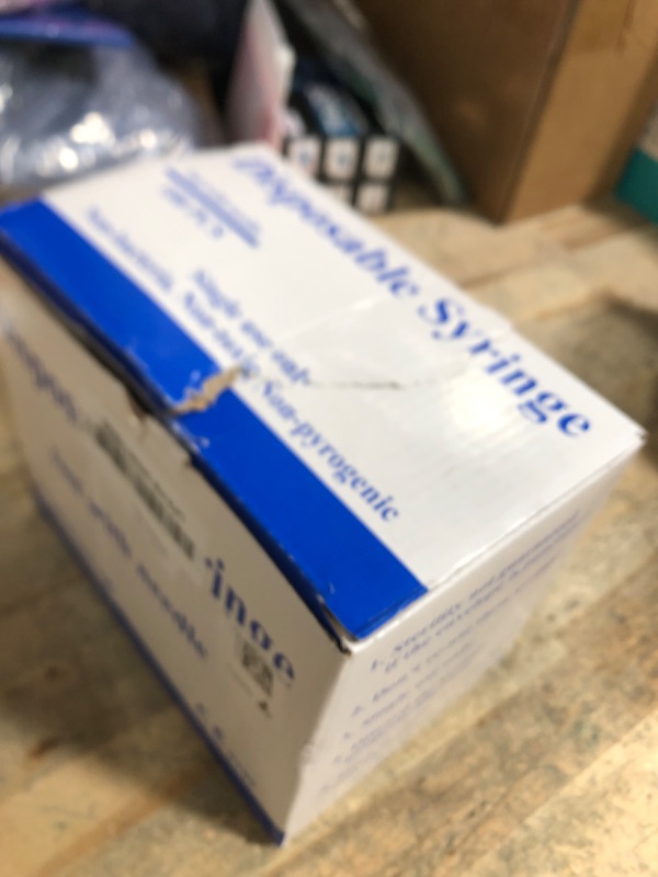 Photo 1 of 100 Pack 3ml 3cc Plastic Luer Lock Syringe with 18Gauge and Cap, Individually Sealed Wrapped, for Scientific Labs, Measuring Liquid, Refilling or Dispensing