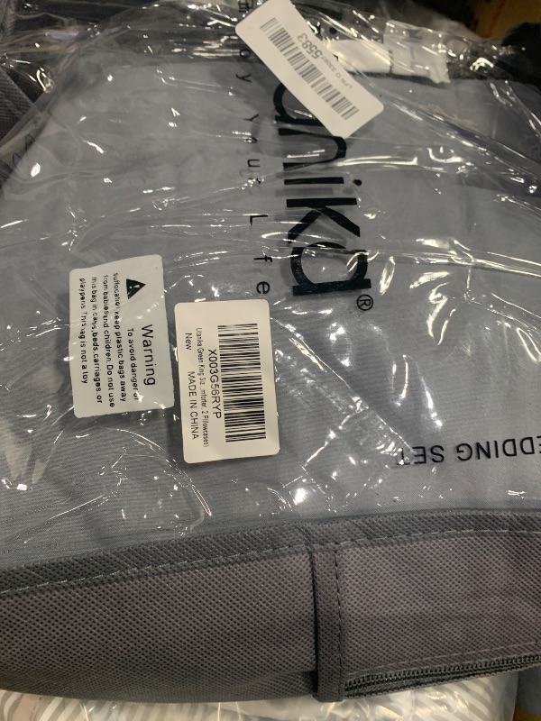 Photo 1 of *MISSING PIECES* Litanika Dark Olive Gray Comforter Set King, 3 Pieces Solid Bedding Comforter Set, All Season Fluffy Bed Set (104x90In Comforter & 2 Pillowcases)