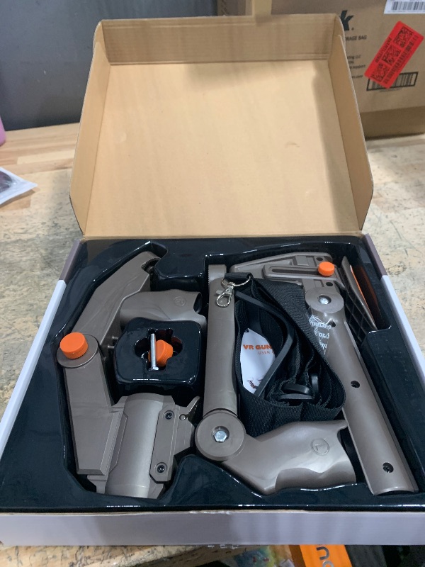 Photo 1 of Adjustable VR Gunstock Compatiable for Meta Quest 3/ Quest 3S Gun Stock|Magnetic Attachment|Adjuatale Length|Controller Pitch & Yaw Angles Tunable|Made for Meta Quest Series