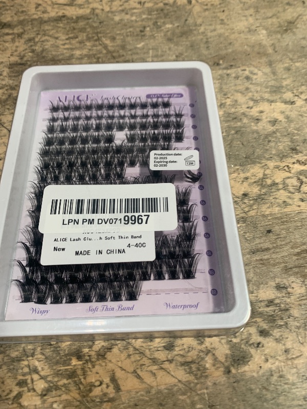 Photo 1 of ALICE Lash Clusters Wispy Cluster Eyelash Extensions 168pcs Individual Lashes 10-18mm Eyelash Clusters Natural Volume Lash Extensions DIY Cluster Lashes with Soft Thin Band