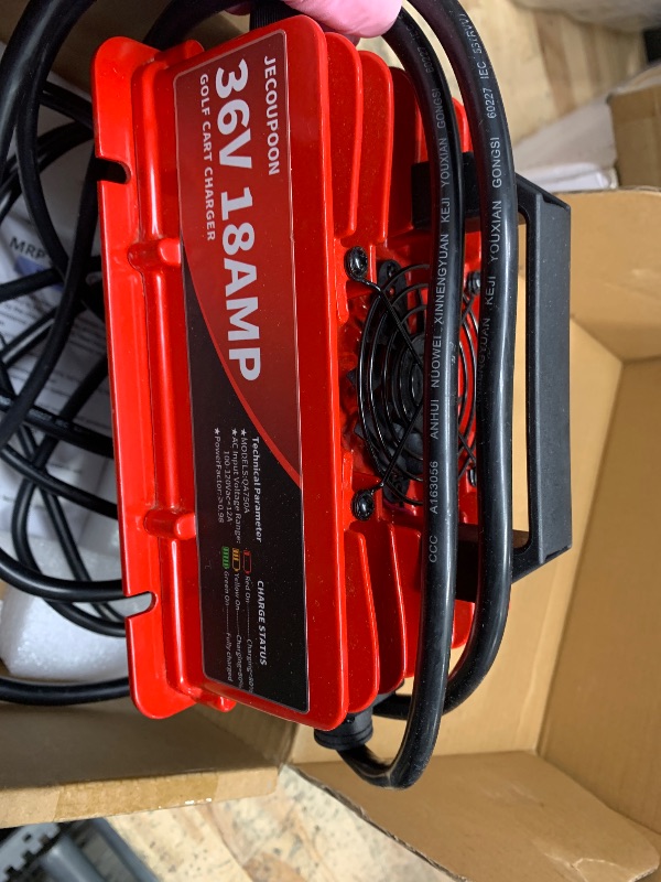 Photo 1 of Jecoupoon 36 Volt 18 Amp Golf Cart Battery Charger with Crowfoot Plug