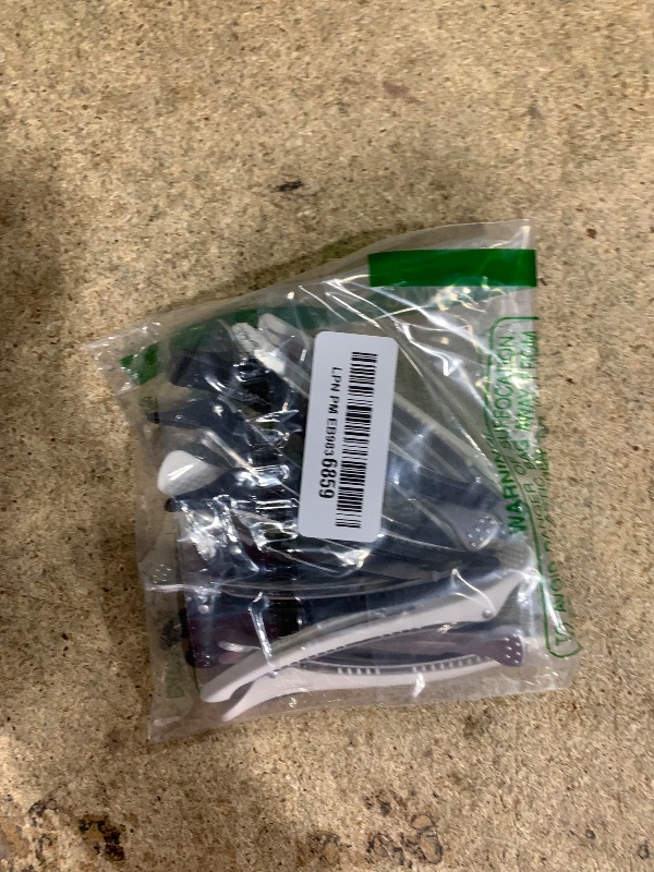 Photo 1 of AIMIKE Hair Styling and Sectioning Accessories - 12 Pack Non-Slip Silicone Hair Clips for Thick and Thin Hair, Professional Salon Quality