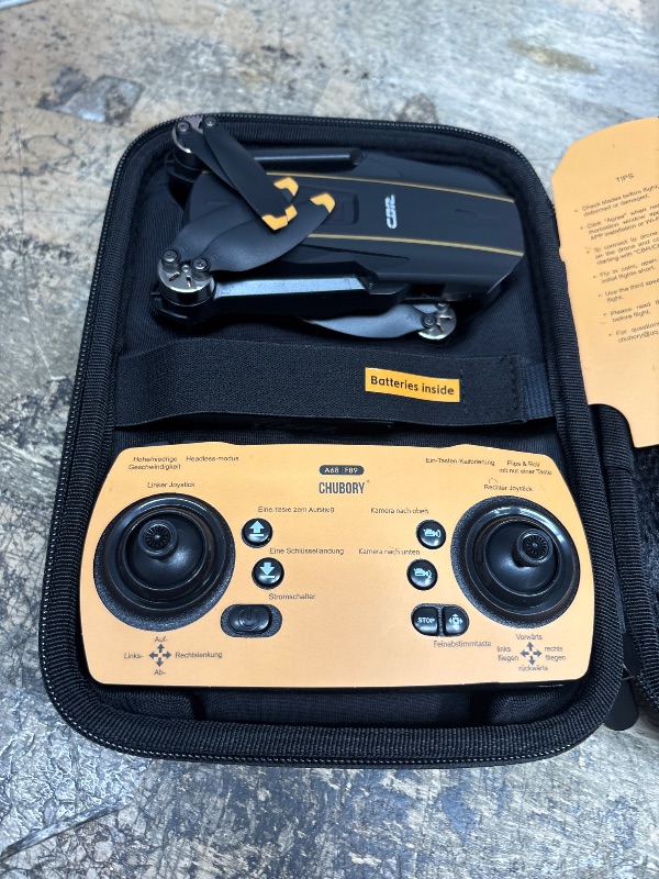 Photo 1 of *FOR PARTS ONLY* Super Enduring Brushless Motor Drone with Camera for Beginners, CHUBORY A68 WiFi FPV Quadcopter with 2K HD Camera, Auto Hover, 3D Flips, Headless Mode, Trajectory Flight, 2 Batteries, Carrying Case