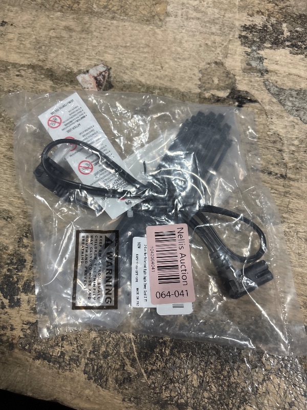 Photo 1 of 2-Slot Non-Polarized Right Angle Power Cord - 2 FT, NEMA 1-15P to IEC C7 90 Degree AC Power Cable, Universal (Figure 8) Power Supply, Black, with 25 Cable Ties