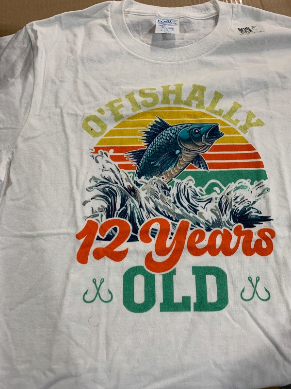 Photo 1 of (see all images) 12th birthday fishing kids ofishally 12 years old gifts T-Shirt