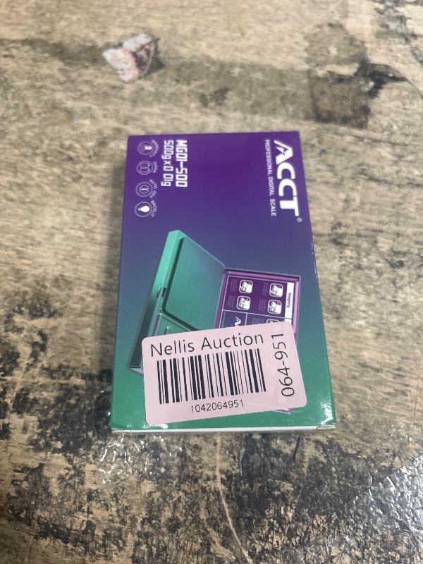 Photo 1 of ACCT Digital Pocket Scale, 500g by 0.01g, Precision Gram Scale with Tare Scale Feature, 6 Units, Small Ounce Scale for Jewelry, Powder, Coins, Herb, Mini Scale with Battery