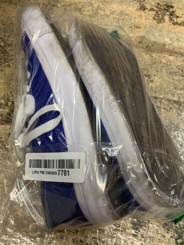 Photo 1 of (used)hello basics Canvas Shoes for Women Casual Low Top Blue Sneakers Fashion Womens Tennis Shoes, Cobalt, Size 9