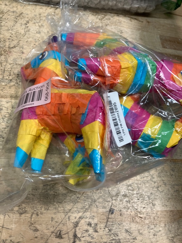 Photo 1 of 3 pcs Mini Donkey Pinatas 7"x5.5" Cinco De Mayo Rainbow Color for Fun Fiesta Taco Party Supplies, Luau Event Photo Props, Mexican Theme Decoration, Carnivals Festivals, Taco Tuesday Event