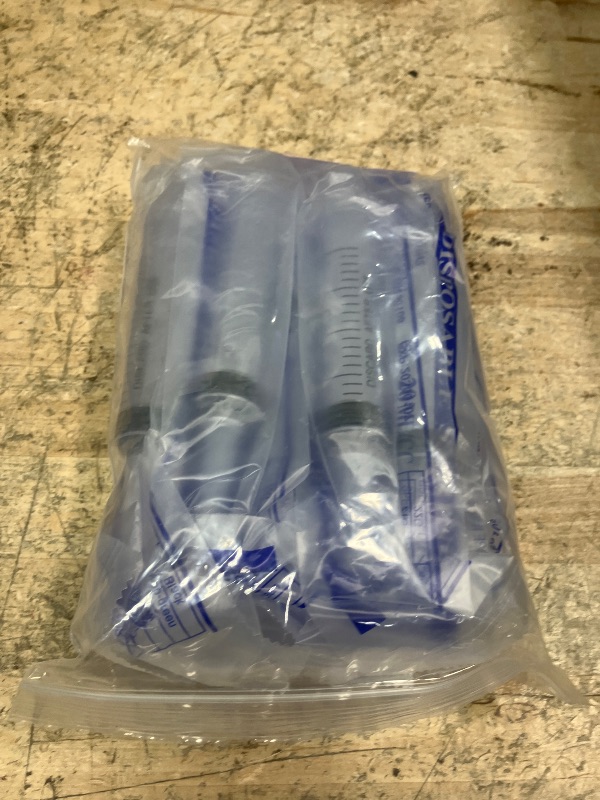 Photo 1 of 20ml Plastic Syringe for Liquids, Oral, Scientific Labs, Measuring, Dispensing, with Cap- 10 Pack 20ml Syringes