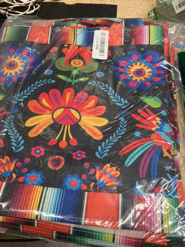 Photo 1 of 6pcs Linen Mexican Fiesta Table Runner Decoration 72×13inch Long Cinco De Mayo Dia De Los Muertos Runners Farmhouse Runner Day of The Dead Decor and Supplies for Kitchen Dining Home Table Decoration