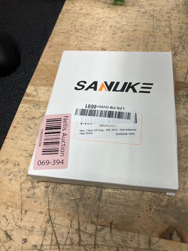 Photo 1 of 10pcs 2/0 Awg - 3/8" (M10) Sanuke Wire Lugs Ring Terminal Connectors Ends, UL Listed Heavy Duty for Battery Cable Lug Wire Electrical Eyelets with 3:1 Dual Wall Adhesive Heat Shrink