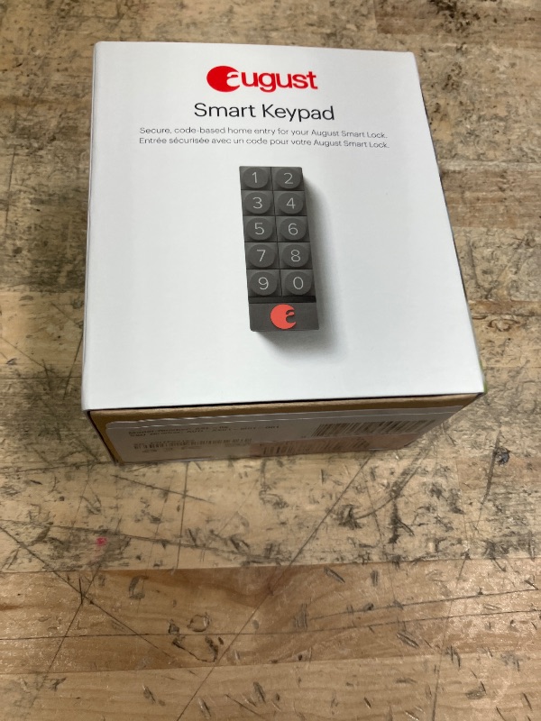 Photo 1 of August Home Smart Keypad, Pair with Your August Smart Lock - Grant Guest Access with Unique Keycodes, Dark Gray