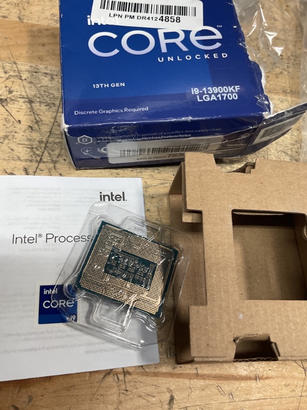 Photo 1 of *FOR PARTS ONLY* Intel Core i9-13900KF Processor 36 MB Smart Cache Box