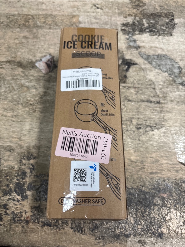 Photo 1 of 3-Piece Stainless Steel Ice Cream & Cookie Scoop Set - Trigger Release, Baking & Cupcake Scoops