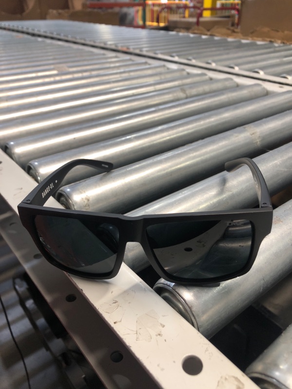 Photo 1 of TOROE Eyewear Matte Black RANGE XL Frame Sunglasses Light Weight TR90 Frame, Polarized Polycarbonate Lens (Matte Black | White Emblem, Black (C4))