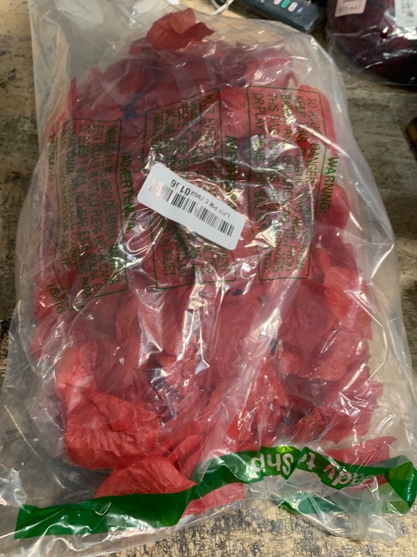 Photo 1 of (Pre-Separated, Scented) WAKISAKI Artificial Silk Rose Petals for Wedding Flower Petals for Romantic Special Night, for Proposal, Anniversary (1,000 PCS, Dark Red)
