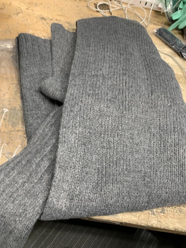 Photo 1 of Aoysky Womens Long Cardigans Cable Knitted Open Front Oversized Hooded Outerwear Sweater Coat Dark Grey
**small but fits medium**