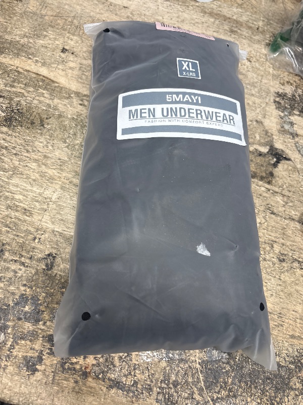 Photo 1 of 5Mayi Mens Underwear Boxer Briefs for Men Cotton Men's Boxer Briefs Black Pack of 5 XL