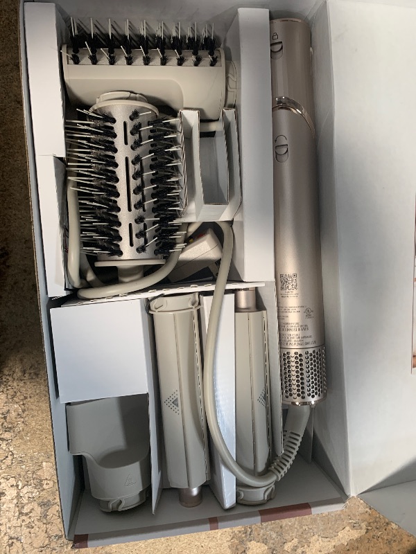 Photo 4 of Shark HD430REF (Refurbished) FlexStyle Air Styling & Drying System, Powerful Hair Dryer Brush & Multi-Styler with Auto-Wrap Curlers, Paddle Brush, Oval Brush, Concentrator Attachment, Stone (Renewed)