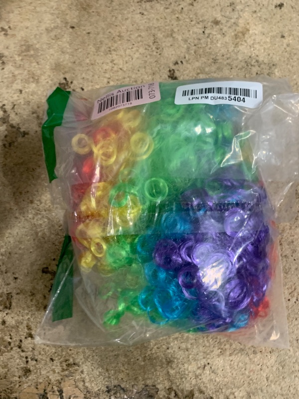 Photo 1 of **SEE NOTES ***Dingion 4 Pcs Halloween Clown Accessories for Women Includes Hair Clip On Puff Buns Jewel Rhinestone Stickers Clown Bowtie(Rainbow)