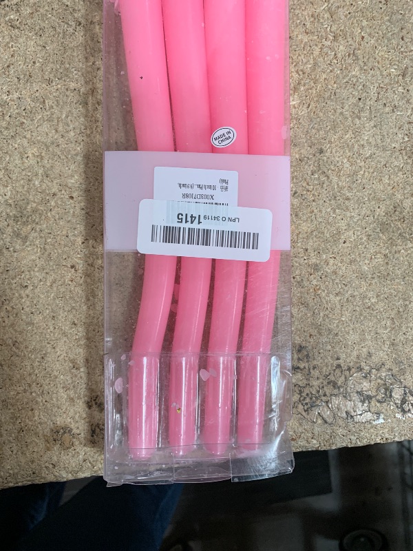 Photo 1 of 10 inch Pink Taper Candles-Set of 4 Tapered Candle, Tall Candlesticks,Home Dinner Candle, Party, Wedding, Halloween, Christmas Candles(9.9 inch, Pink)