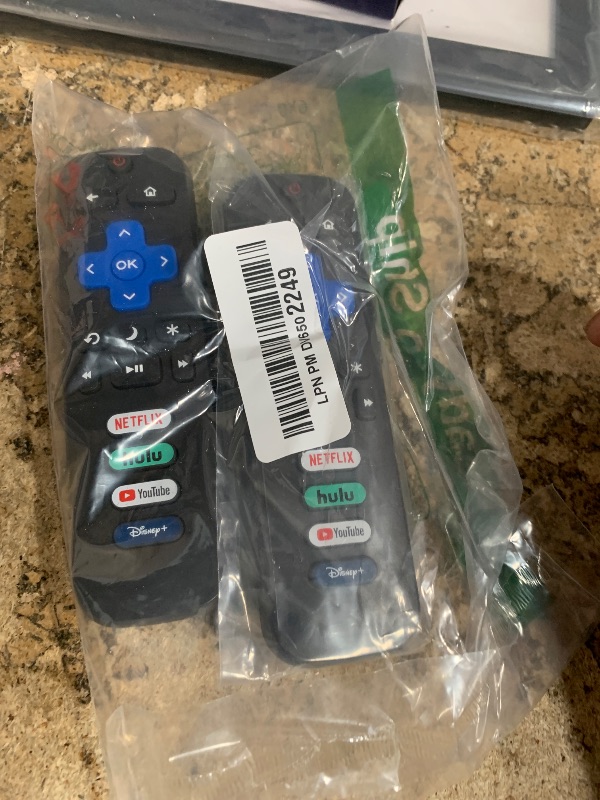 Photo 1 of (Pack of 2) Replacement-Remote-Control for Roku-TV,Compatible for TCL Roku/Hisense Roku/Onn Roku/Philips Roku Smart TVs(Not for Roku Stick and Box)