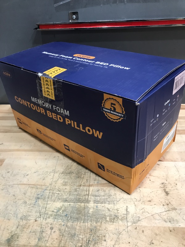 Photo 1 of Adjustable Cervical Pillow for Neck and Shoulder Pain Relief, 5X Support Memory Foam Pillows for Sleeping, Orthopedic Traction Pillow Odorless, Bed Pillow for Side Back Stomach Sleeper