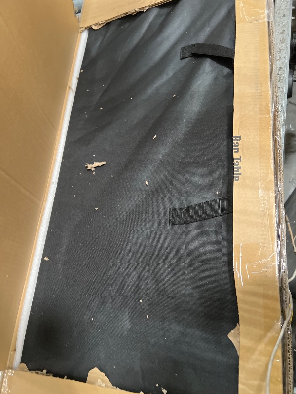 Photo 1 of REDCAMP Portable Bar Table, Pop Up Folding Mobile Bar Bartender Table with Carry Bag for Events, Party, Camping, Tradeshow, Exhibition, Easy Setup, Black, 82"x33"x15"