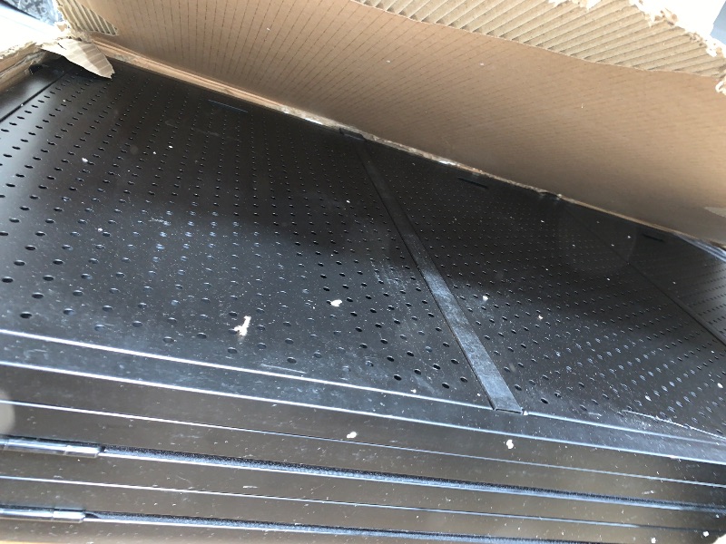 Photo 1 of JILLSKY 2025 Upgraded Portable DJ Booth Table with Wheels, 43" x 25" Tabletop for DJ Controller, Mixer & Laptop, Foldable DJ Facade for Events & Parties – Includes Carry Bag & Two Metal Corner Tables