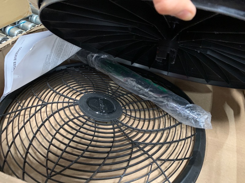 Photo 1 of ***(PARTS ONLY/ MISSING MOTOR)***
Lasko Pedestal Fan, Oscillating Fan for Bedroom with Adjustable Height and 3 Cooling Speeds, Portable, 18", Black, 1827