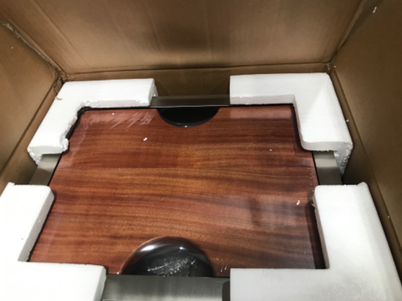 Photo 1 of 12 Inch Undermount Bar Sink Workstation, BoomHoze 12 x 15 Stainless Steel Wet Bar Kitchen Prep Single Bowl 16 Gauge Small Kitchen Sink with Cutting Board and Assembly