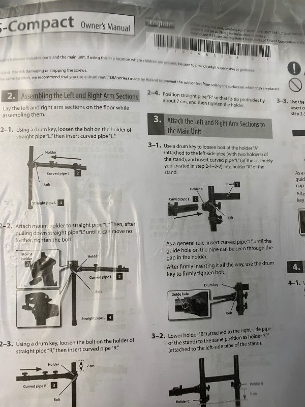 Photo 1 of (STAND ONLY) (PARTIAL SET) (NO DRUMS INCLUDED) Roland V Quiet 5-Piece Electronic Crashes, Ride & Hi-Hat Mounted on Acoustic Stand TD-17KVX2 Ultimate Generation 2 Drums Kit