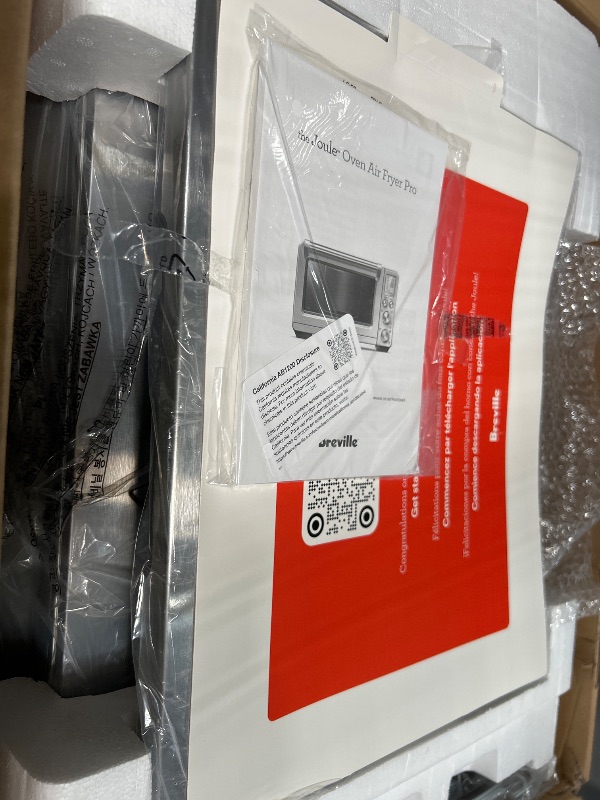 Photo 1 of *** NON FUNCTIONING POWER; DENTED; BROKEN FRAME ***** Breville BOV950BSS Joule Smart Oven Air Fryer Pro Countertop Oven, Brushed Stainless Steel