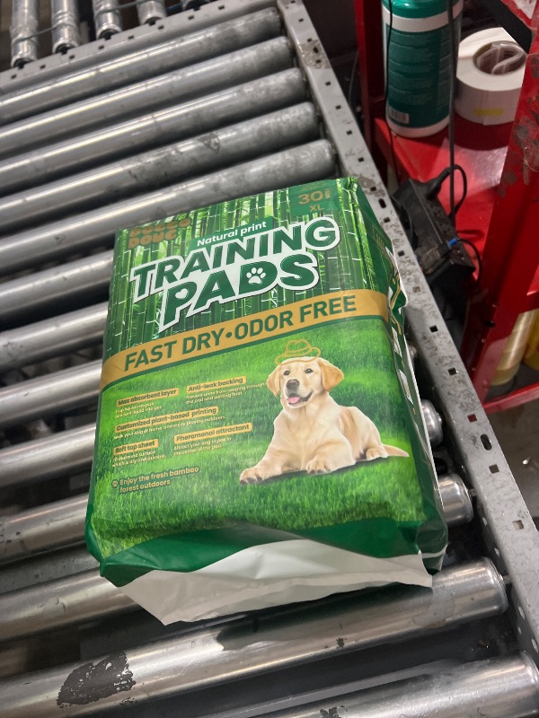 Photo 1 of ***19 PADS TOTAL*** DOGGO DOUG Puppy Pads XL Extra Large 28"x34" Pee Pads for Dogs Potty Training Super Absorbent & Leak-Proof Design Odor Eliminating Pee Pads for Dogs 6-Layer Standard Absorbency Dog Pee Pads(30 Counts)