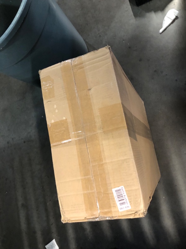 Photo 1 of ***DAMAGED - PRONG ON PLUG BROKEN - SEE PICTURES***
Amazon Basics Oil Heater, Radiator Heater for Indoor Use, With Over-Heat Protection, 7 Oil-Filled Steel Fins, 3 Heat Settings, ETL-certified Safety, 1500W, Black, 11"D x 14.8"W x 25.2"H