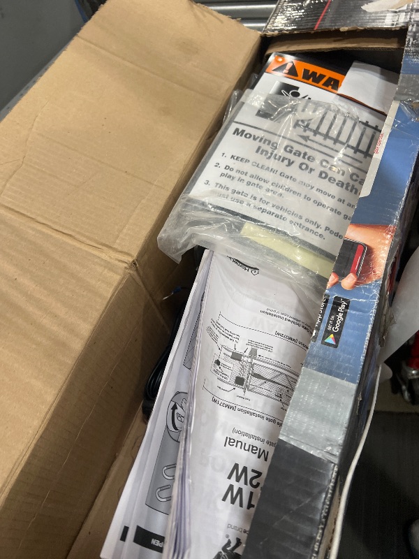 Photo 1 of Mighty Mule MM371W Automatic Gate Opener, Smart and Solar Ready, Includes Gate Opener Remote and More-Up to 16ft Long or 550lb, Black, 1 Gate Opener Kit