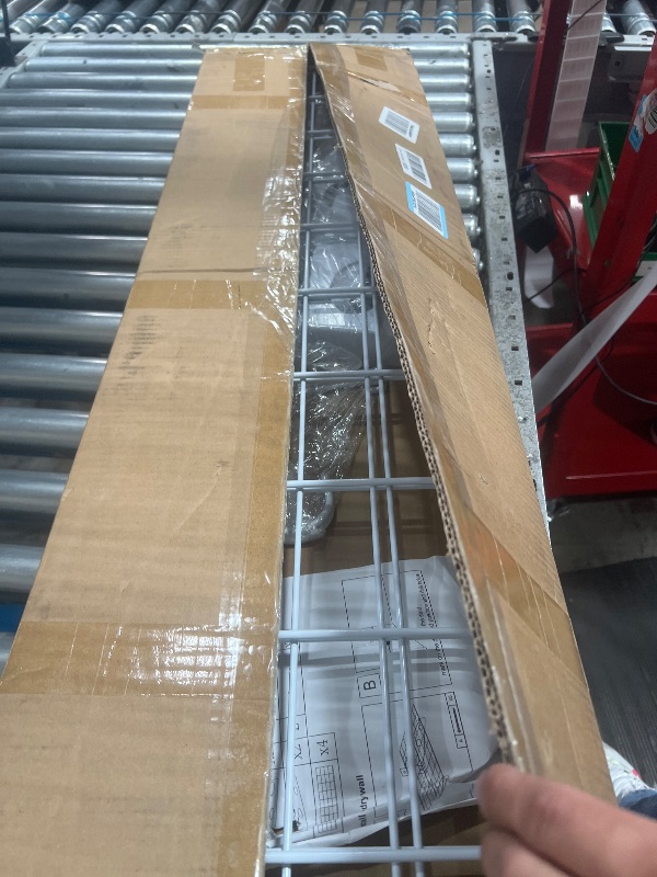 Photo 1 of (used) WALMANN 2 Pack Garage Wall Shelves, 2 x 4 ft/24 * 48 inch Wall Mounted Storage Shelves for Garage Heavy Duty Wall Shelving