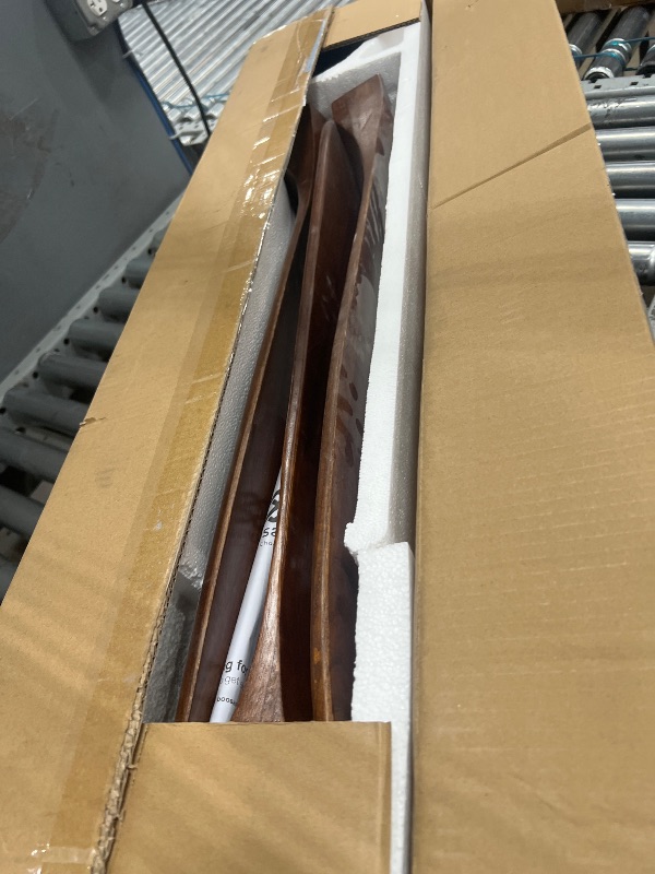 Photo 1 of ***PARTS ONLY***BOOSANT 72" Ceiling Fans without Lights, 72 inch Ceiling Fan no Light, High cfm Quiet 3 Blade Wood Walnut Ceiling Fan, Large Modern Ceiling Fan with Remote, Propeller Outdoor Ceiling Fans for Patios