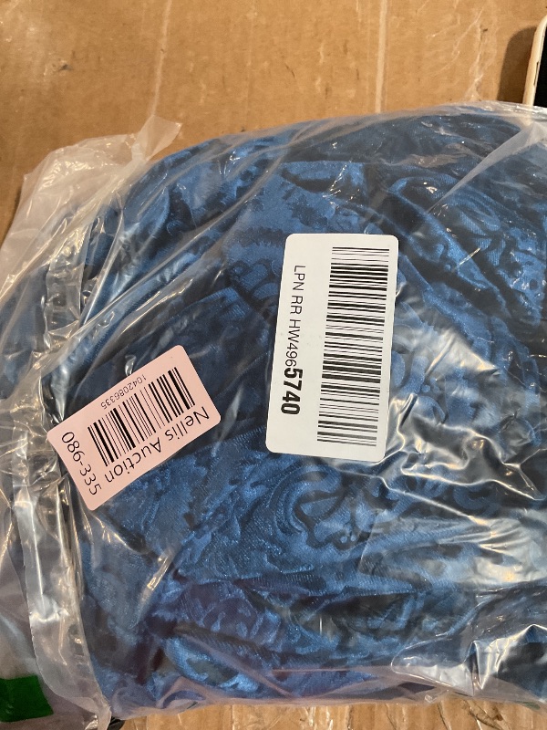Photo 1 of (XL) (BAGGED) Amegoya Women's Velvet Formal Maxi Dress Short Sleeve V Neck Fall Winter Wedding Guest Evening Party Long Dresses?Dark Blue XL?