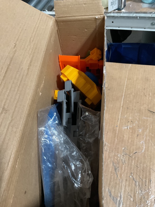 Photo 1 of (missing pieces) Dollox Parking Garage Toy Playset, Race Car Ramp Track Toys Sets Garage Playset with 6 Little Alloy Construction Cars Adventure Track