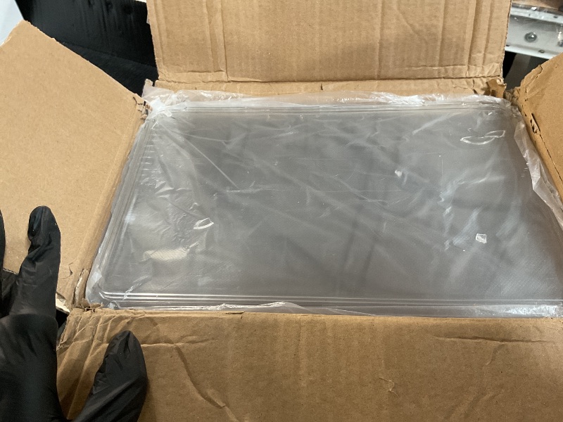 Photo 1 of ***(MAJOR DAMAGE/ 1 IS BROKEN)***6 Pack Clear Storage Bins with Lids, 7 Quart Stackable Storage Boxes for Storage and Organization, Plastic Storage Containers with Lids, Plastic Bins with Handles for Office, Bedroom, Study Room