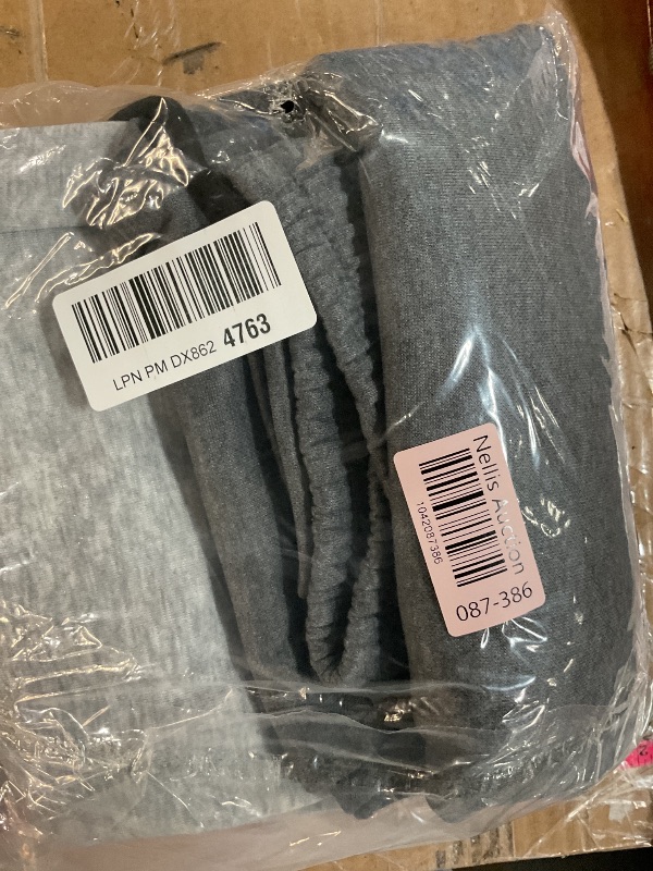 Photo 1 of (BAGGED) (LARGE) (MISSING 1) 3 Pack Mens Sweatpants Athletic Workout Joggers for Men Active Running Gym Pants Fleece Sweatpants for Mens Joggers with Zippers Pocket and Drawstring Black Dark Grey Light Grey L