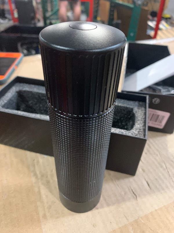 Photo 1 of (used)(damaged top) WhiteRhino Professional Pepper Grinder Mill with Top Button Lock,Heavy Duty High Output Aluminum Pepper Mill Refillable,Spice 