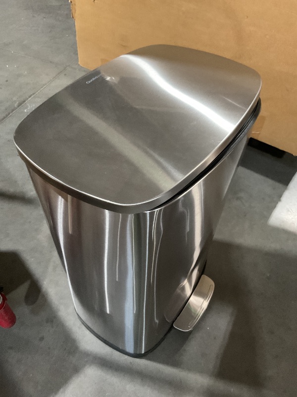 Photo 1 of (See images for damage) 50L/13Gal Heavy Duty Hands-Free Stainless Steel Commercial/Kitchen Step Trash Can, Fingerprint-Resistant