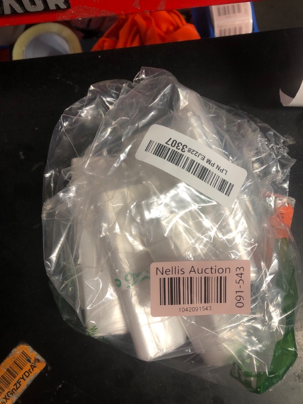 Photo 1 of 1.2 Gallon 120 pcs(1-1.2 Gal) Small Clear Trash Bags, Strong 1 Gallon 1.2 Gallon 1.3 Gallon Garbage Bags, Bathroom Trash Can Bin Liners,Mini Bags Waste Basket Liner,Fit 5 Liter, 1-1.2 Gal (1.2C120)