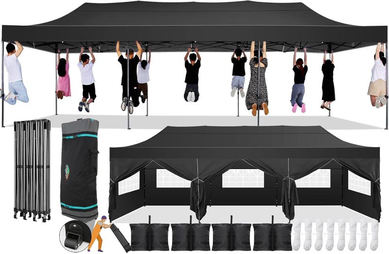 Photo 1 of ***FRAME ONLY - NO CANOPY***
COBIZI Pop Up Canopy Tent Heavy Duty with Carry Case, Black