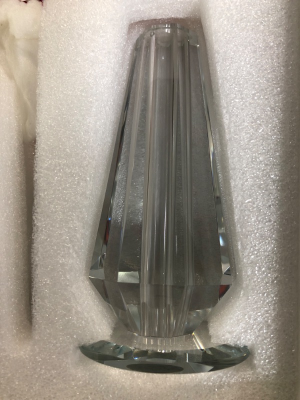 Photo 1 of (used)(see images) Red Cherry Blossom Crystal Flowers with Stems - Glass Flowers with Vases Japanese Cherry Gifts Decor for Wife Girlfriend Women 
