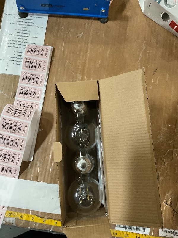 Photo 1 of (non dim) 4-Pack Vintage E26 LED Edison Bulbs 100W Equivalent 1400LM High Brightness 8W ST58 LED Filament 